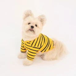 Hey Jerry Preppy Stripe Cardigan Yellow