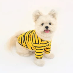 Hey Jerry Preppy Stripe Cardigan Yellow