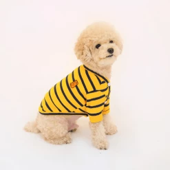 Hey Jerry Preppy Stripe Cardigan Yellow
