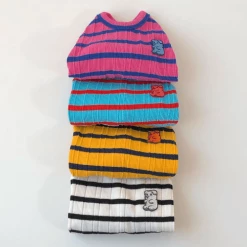 Hey Jerry Preppy Stripe Cardigan Yellow