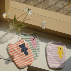 Lila Dog Dot Bear Tank Purple