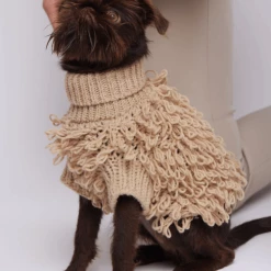 Max-bone Curly Knit Sweater Sand Wear