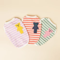 Lila Dog Dot Bear Tank Green