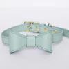 Pipolli Bow Leather Collar Mint