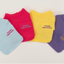 Dentists Appointment Wear Waffle Crop Tee Blue