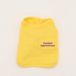 Dentists Appointment Waffle Crop Tee Yellow