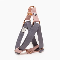 Eat Play Wag Grey Rose Step In Harness Walk