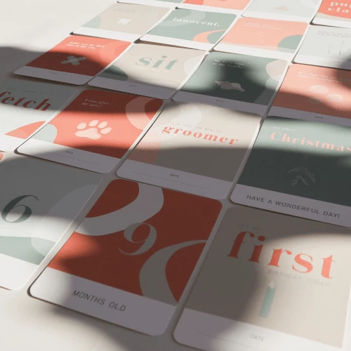 Wholesale ✔️ Pawness Puppy Milestone Cards ⌛ 4 Pawness Puppy Milestone Cards