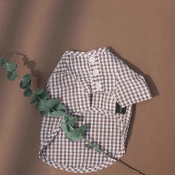 Trois Point Witty Check Shirt Rust Wear