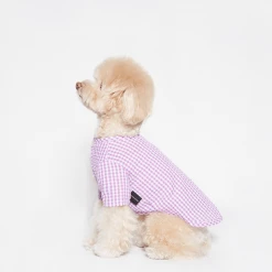 Trois Point Witty Check Shirt Purple Wear