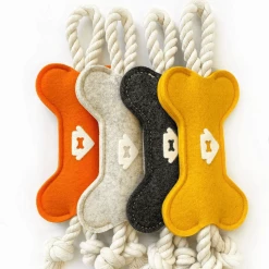 House Dogge Play Binky Tug Toy Oatmeal