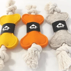 House Dogge Play Binky Tug Toy Oatmeal