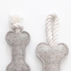 House Dogge Play Binky Tug Toy Oatmeal