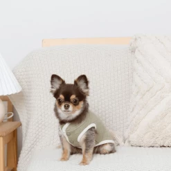 Mon Cheri Color Scheme Quilted Vest Khaki