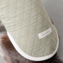 Mon Cheri Color Scheme Quilted Vest Khaki