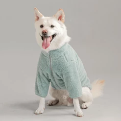 BiteMe Outerwear Large Fleece Zip-Up Jacket Mint