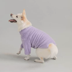 BiteMe Large Fleece Zip-Up Jacket Lilac