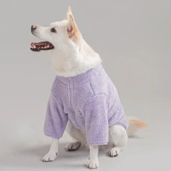 BiteMe Large Fleece Zip-Up Jacket Lilac