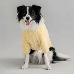 BiteMe Outerwear Large Fleece Zip-Up Jacket Yellow