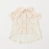 Mon Cheri Pompon Chiffon Blouse Ivory Wear