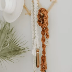 Macramama Walk Macrame Leash Tobacco
