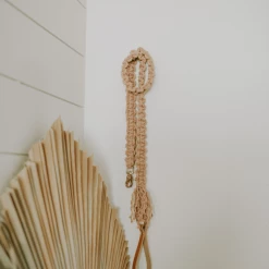 Macramama Macrame Leash Dusty Pink Walk
