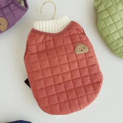 NK Pup Outerwear Quilted Vest Brick Pink