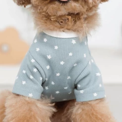 Mon Cheri Star Print Top Blue