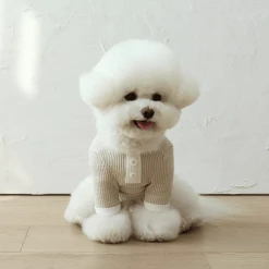 Chiot Bebe Waffle Tee Beige