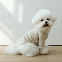 Chiot Bebe Waffle Tee Beige