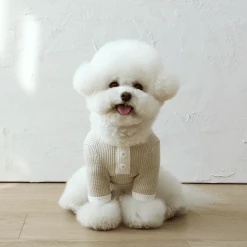 Chiot Bebe Waffle Tee Beige