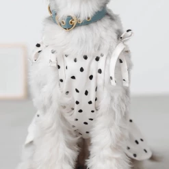 Mon Cheri New Dot Shoulder Ribbon Dress Ivory