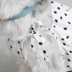 Mon Cheri New Dot Shoulder Ribbon Dress Ivory