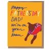 La Familia Green Dog Jersey Father's Day Card