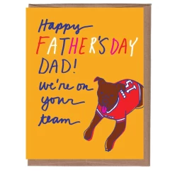 La Familia Green Dog Jersey Father's Day Card