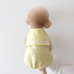 Chiot Linen Cape Top Lemon