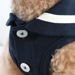 Chiot New Linen Cape Top Navy