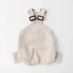 Mon Cheri New Linen Overalls Beige