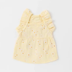 Mon Cheri New Flower Print Ruffle Dress