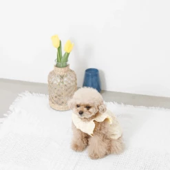 Mon Cheri New Flower Print Ruffle Dress