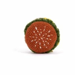 Ware Of The Dog Hand Knit Hamburger Toy