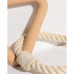 Wild One Triangle Tug Toy Tan Live