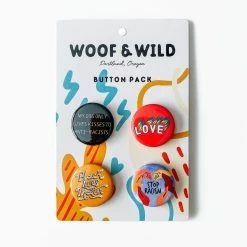 Woof And Wild Social Justice Button Pack