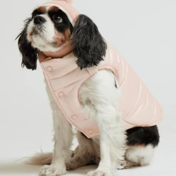 Max-bone Outerwear Arabella Puffer Vest Peach