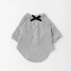 Mon Cheri Ribbon Sweatshirt Top Grey