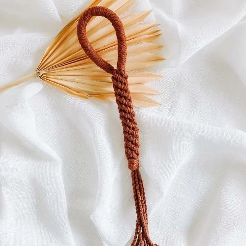 Best Sale ๐ Ember And Ivory Play Macrame Rope Toy Rust โจ 3 Ember And Ivory Play Macrame Rope Toy Rust