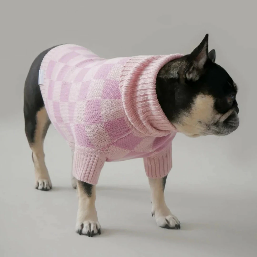 Wholesale π₯ Bark And Tumble New Pink Checkerboard Turtleneck π 3 Bark And Tumble New Pink Checkerboard Turtleneck