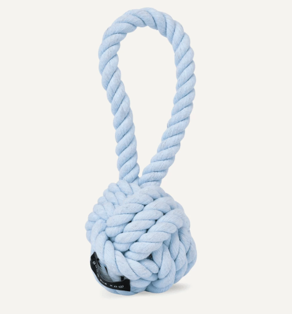 Cheapest ⌛ Max-bone Large Twisted Rope Toy Light Blue Live 👍 3 Max-bone Large Twisted Rope Toy Light Blue Live
