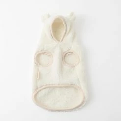 Mon Cheri Kuma Bear Fleece Hoodie Ivory Wear