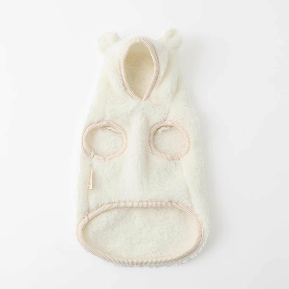 Wholesale 🥰 Mon Cheri Kuma Bear Fleece Hoodie Ivory Wear 👍 3 Mon Cheri Kuma Bear Fleece Hoodie Ivory Wear
